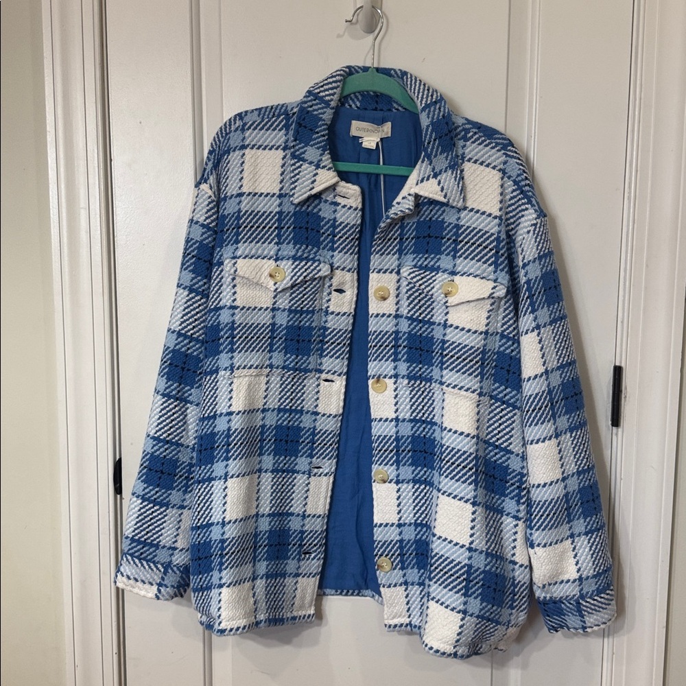 *NEW* OUTERKNOWN WOMENS CLOUD WEAVE SHIRT JACKET LARGE - Picture 4 of 9